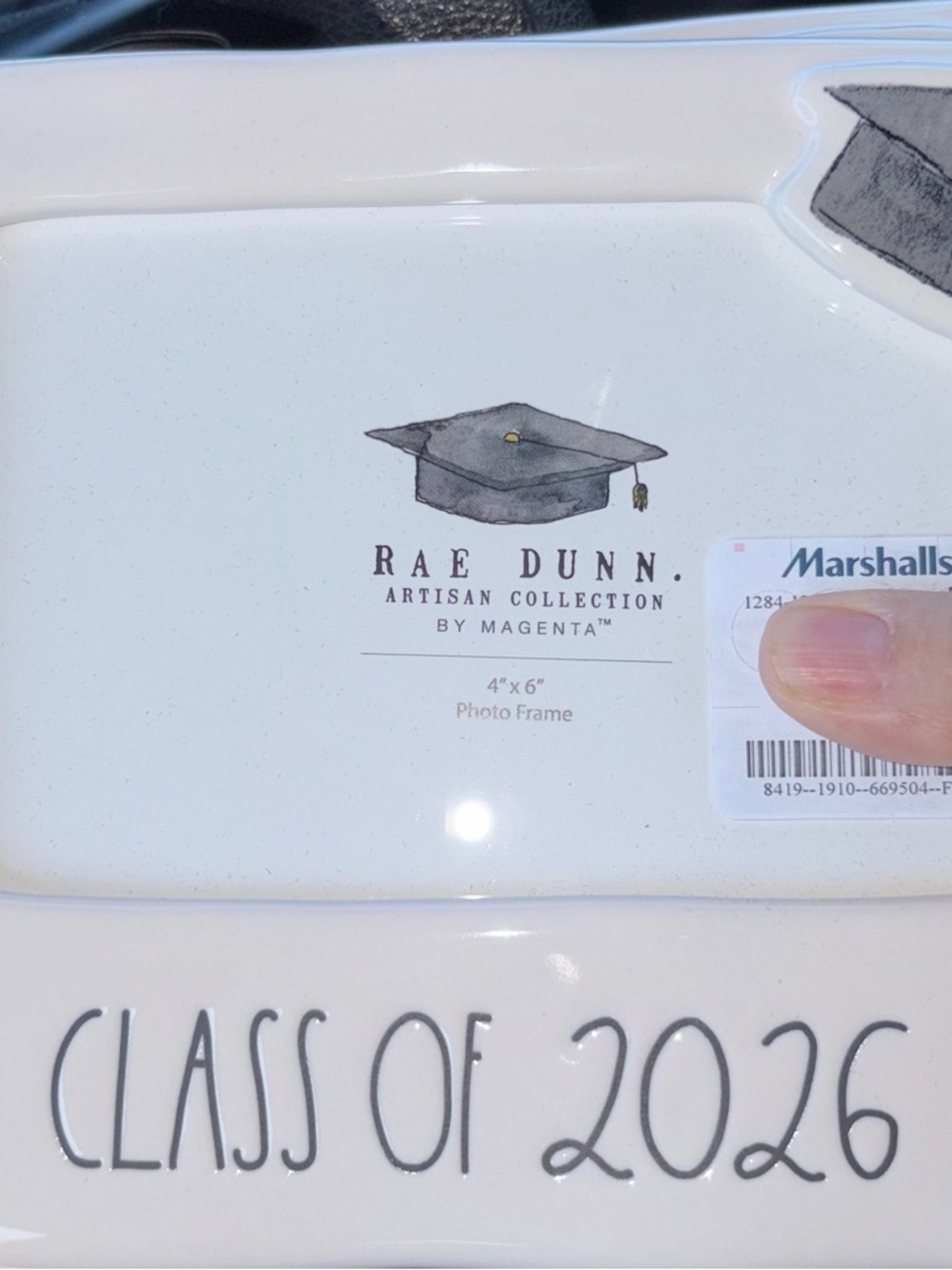 Rae Dunn Class of 2026 Picture Frame ceramic  – Graduation Decor